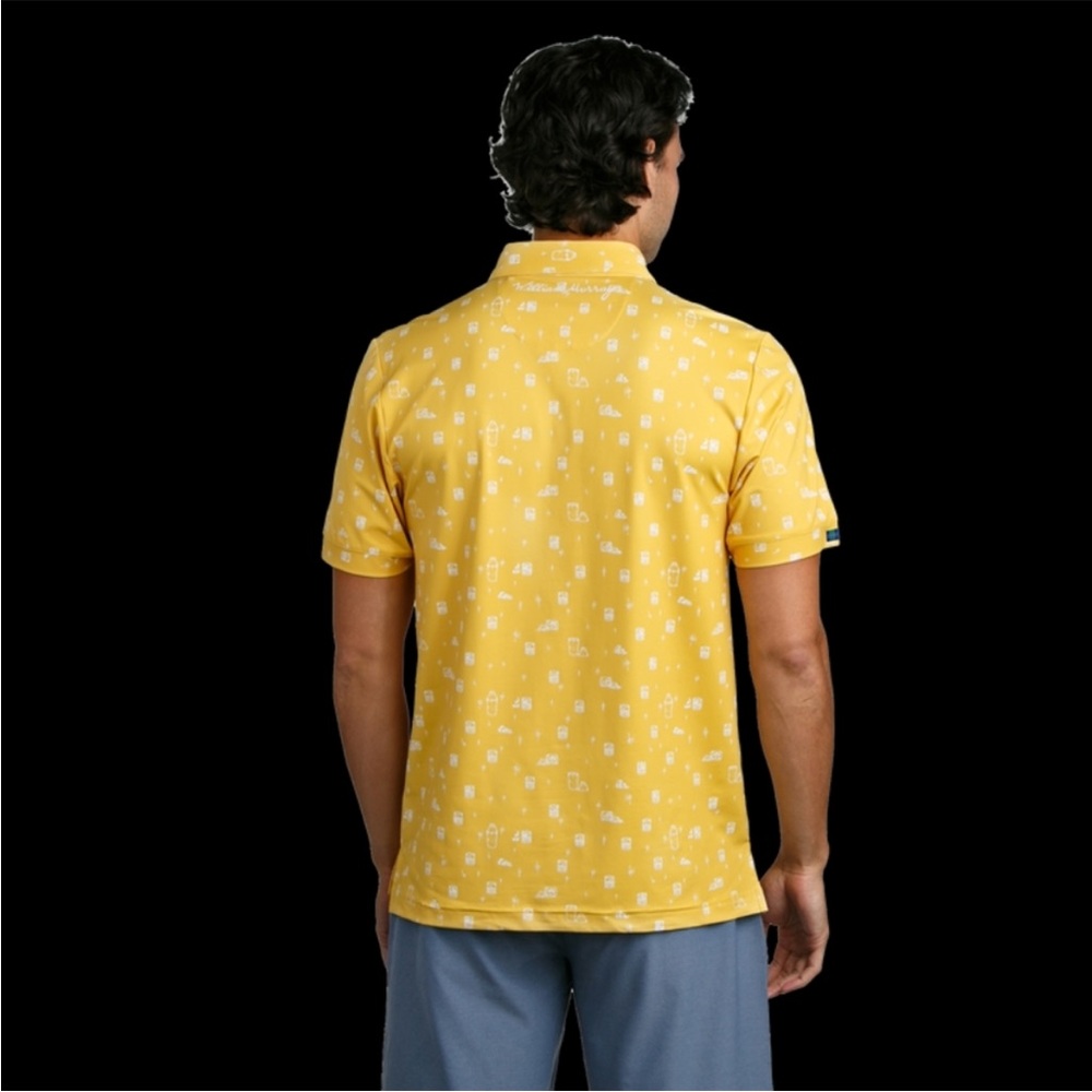 William Murray Off The Rocks Print Golf Polo Shirt View 2